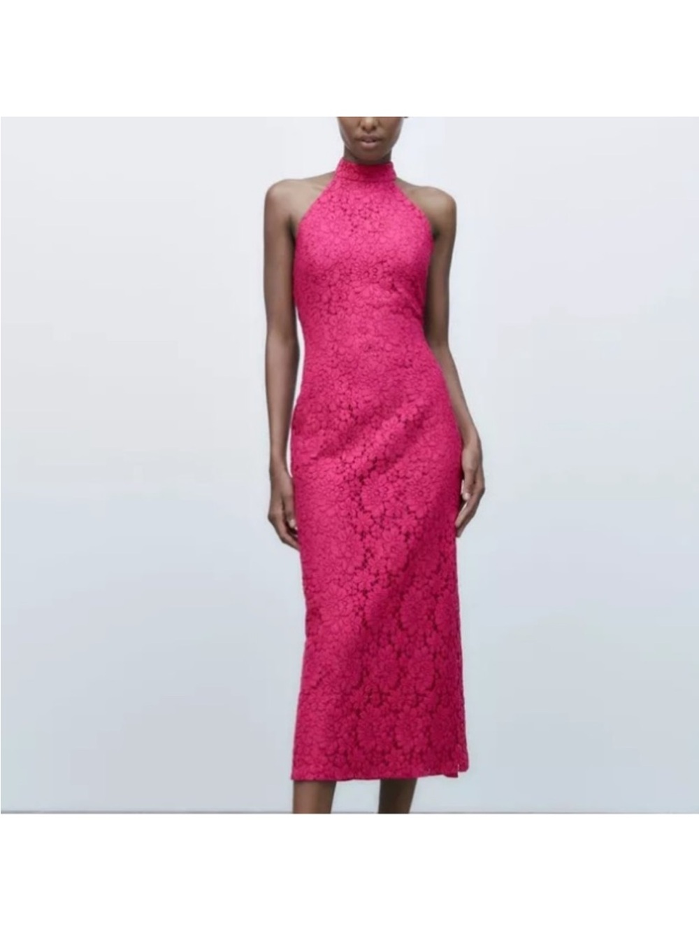 NWT Women’s Zara lace halter dress
